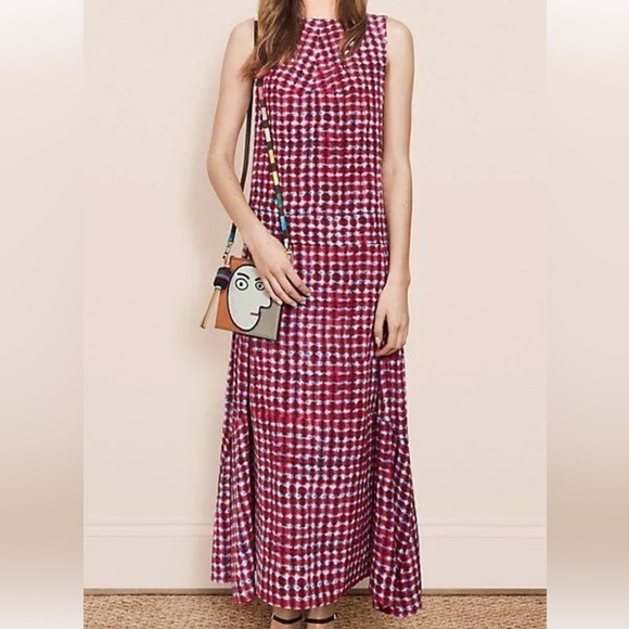 Tory Burch Silk Sonda Tea Length Runway Dress - Picture 2 of 10